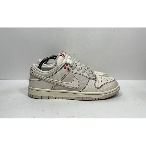 Nike Dunk Low Sashiko Denim Light Orewood Canvas DV0834-100 2022 Men’s Size 8.5 - Picture 1 of 8